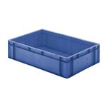 Transportkrat Euronorm plastic bak, krat TK0 600x400x145 blauw