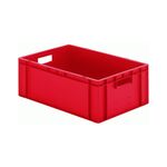 Transportkrat Euronorm plastic bak, krat TK0 600x400x210 rood