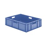 Transportkrat Euronorm plastic bak, krat TK0 800x600x210 blauw