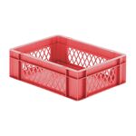 Transportkrat Euronorm plastic bak, krat TK1 400x300x120 rood