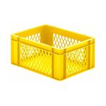 Transportkrat Euronorm plastic bak, krat TK1 400x300x175 geel