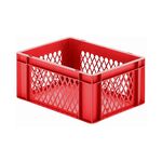 Transportkrat Euronorm plastic bak, krat TK1 400x300x175 rood