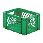 Transportkrat Euronorm plastic bak, krat TK1 400x300x210 groen