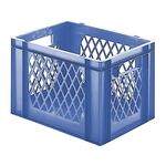 Transportkrat Euronorm plastic bak, krat TK1 400x300x270 blauw