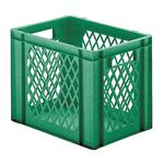 Transportkrat Euronorm plastic bak, krat TK1 400x300x320 groen