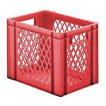 Transportkrat Euronorm plastic bak, krat TK1 400x300x320 rood