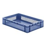 Transportkrat Euronorm plastic bak, krat TK1 600x400x120 blauw