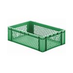 Transportkrat Euronorm plastic bak, krat TK1 600x400x175 groen