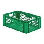 Transportkrat Euronorm plastic bak, krat TK1 600x400x210 groen