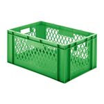 Transportkrat Euronorm plastic bak, krat TK1 600x400x270 groen