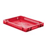 Transportkrat Euronorm plastic bak, krat TK2 400x300x50 rood