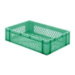 Transportkrat Euronorm plastic bak, krat TK2 600x400x145 groen