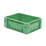 Zware transportkrat Euronorm plastic bak, krat VTK0 400x300x145 groen