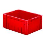 Zware transportkrat Euronorm plastic bak, krat VTK0 400x300x175 rood