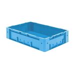 Zware transportkrat Euronorm plastic bak, krat VTK0 600x400x145 blauw