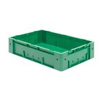 Zware transportkrat Euronorm plastic bak, krat VTK0 600x400x145 groen