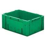 Zware transportkrat Euronorm plastic bak, krat VTK0 600x400x175 groen