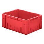 Zware transportkrat Euronorm plastic bak, krat VTK0 600x400x175 rood