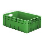 Zware transportkrat Euronorm plastic bak, krat VTK0 600x400x210 groen