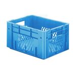 Zware transportkrat Euronorm plastic bak, krat VTK1 400x300x210 blauw