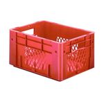 Zware transportkrat Euronorm plastic bak, krat VTK1 400x300x210 rood