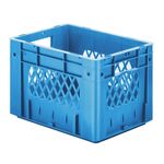 Zware transportkrat Euronorm plastic bak, krat VTK1 400x300x270 blauw