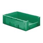 Zware transportkrat Euronorm plastic bak, krat VTK4 600x400x175 groen