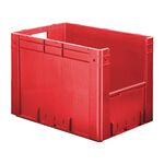 Zware transportkrat Euronorm plastic bak, krat VTK4 600x400x420 rood